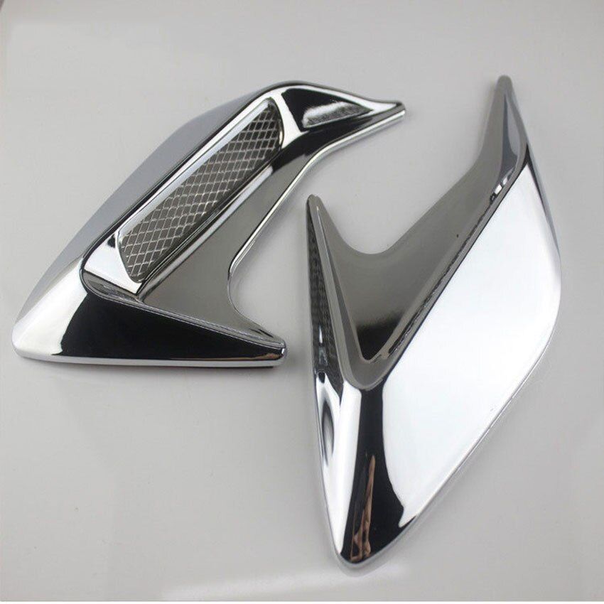 Car Shark Gills Simulation Outlet Side Tuyere Hood Decoration Air Inlet False Tuyere Car Stickers Modified Supplies