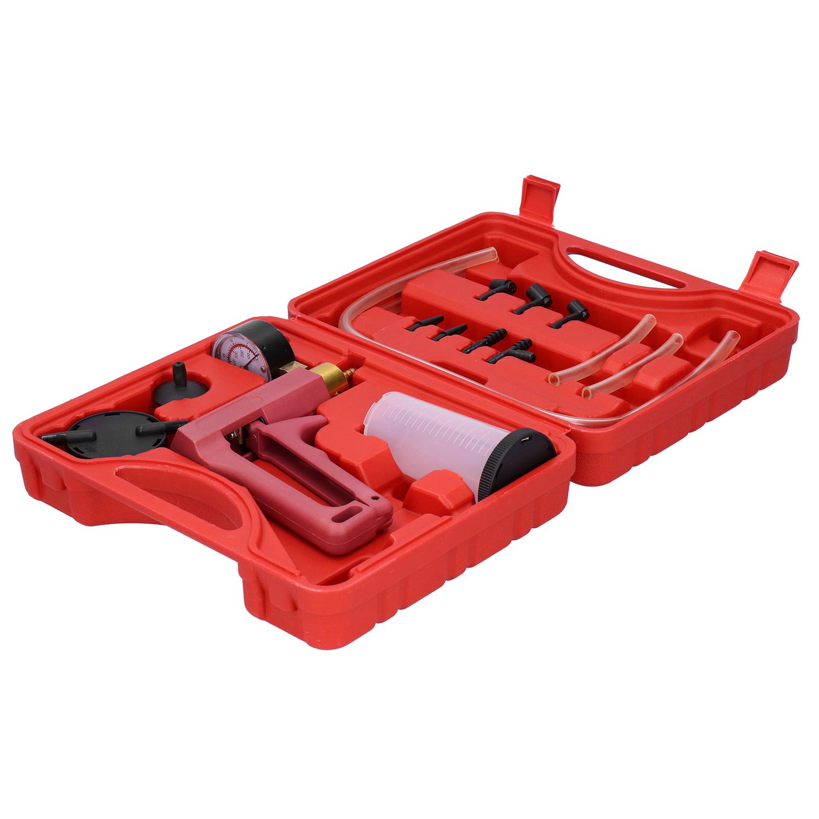 Hand Held Vacuum Pressure Tester Tool Brake Fluid Bleeder Bleeding Kit