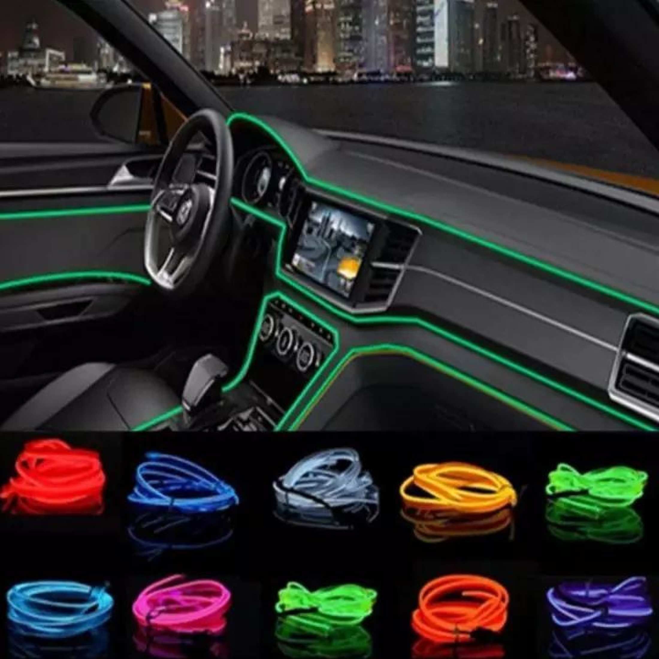 Car interior neon light