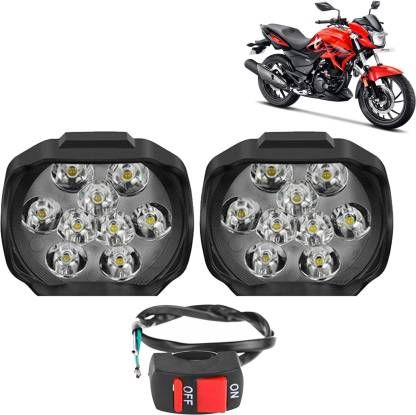 [[2PCS]]][[[9LED]][[White[[Waterproof[[Fog Light[[Headlight Motorbike[[With Swich12V-9W]]]]]]RRI