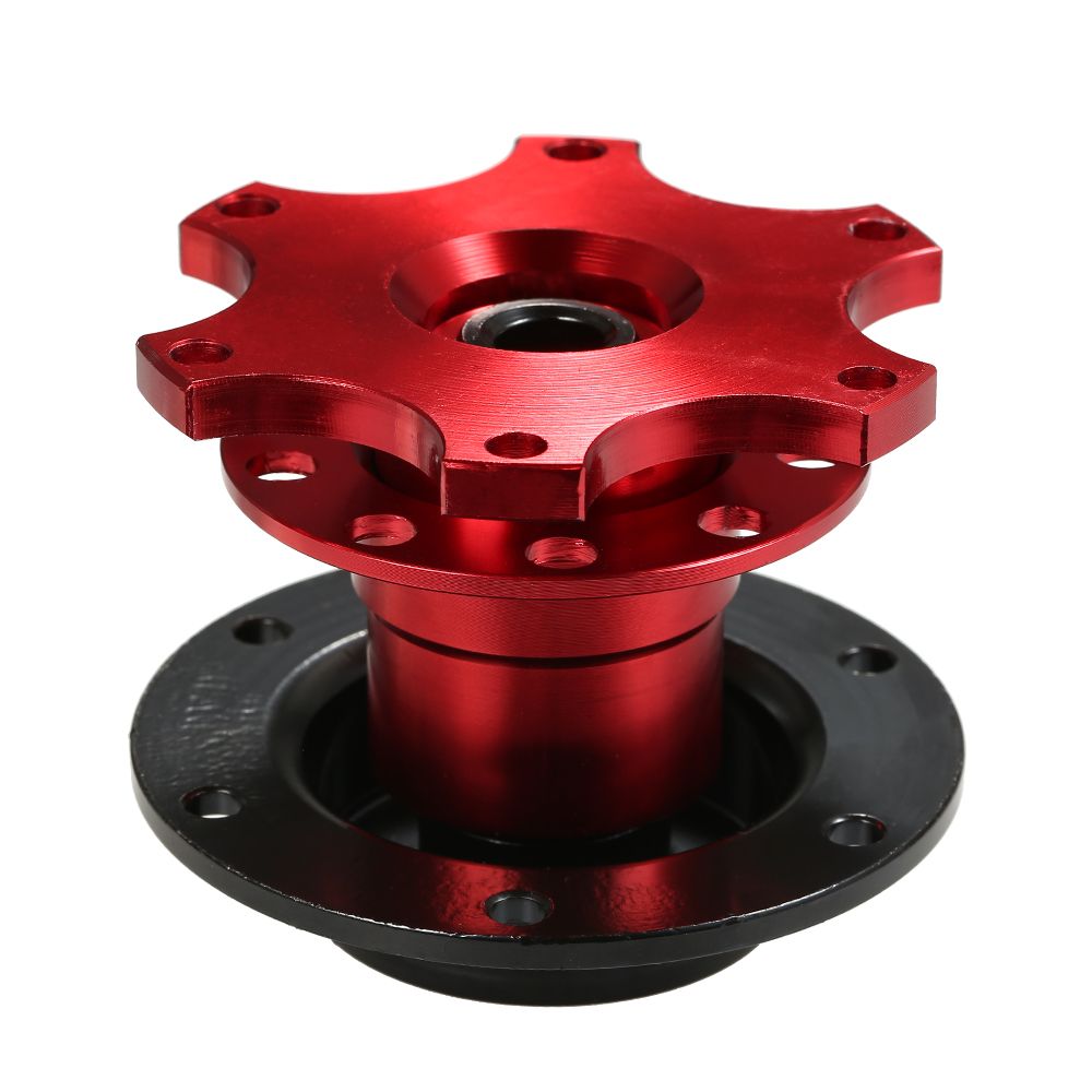 Car Steering Wheel Quick Release Red Universal Hub Racing Adapter Snap Off Boss Kit