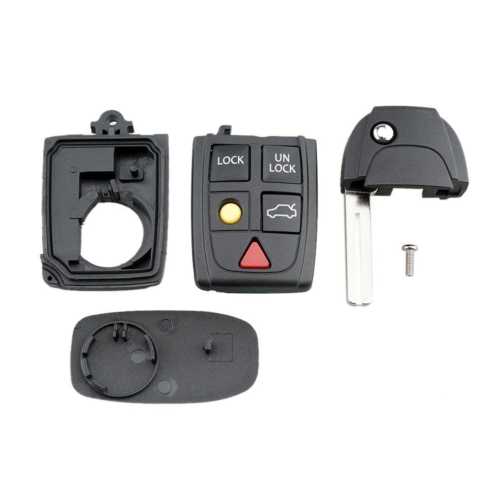 5 on Flip Remote Key Fob Case  for VOLVO S60 S80 V70 XC70 XC90