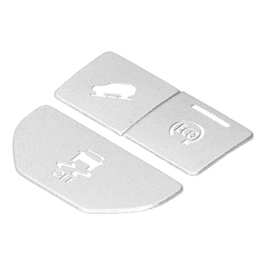 3pcs Car Interior Decor Engine Start Stop Button Paste Cover Fit For