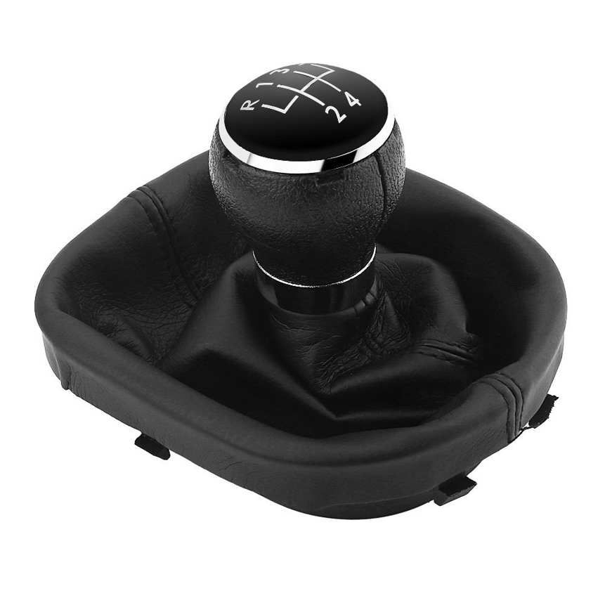 Gear Shift Knob Gaiter 5 speed Car Stick Shifter Knobs Boot Cover Fit for TOU-RAN 2003-2010 CADDY II 2 MK2