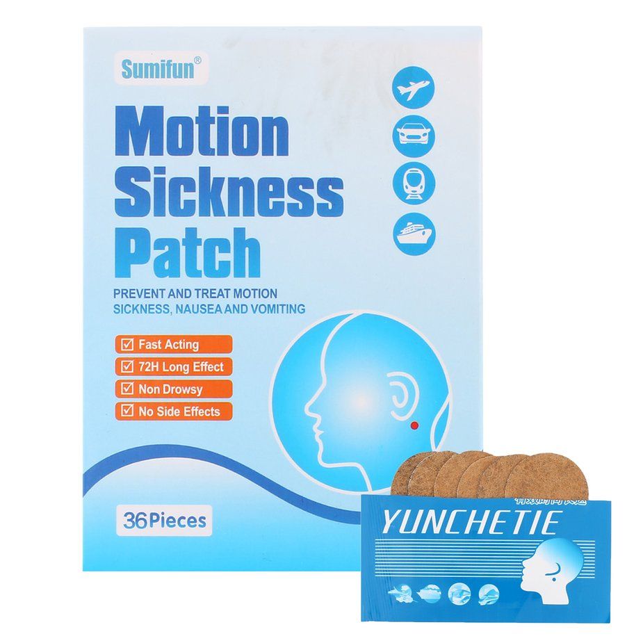 36 Piece Car Motion Sickness Relief Patch Seasickness Nausea Dizzy Plaster