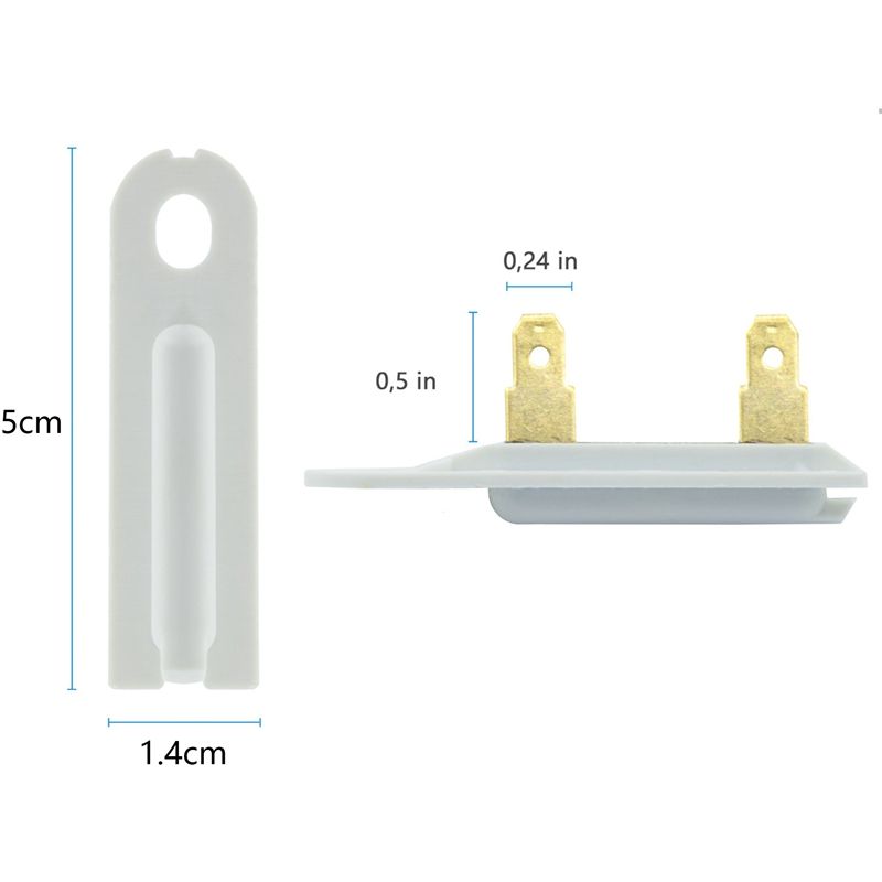 20 Pcs Blower 3392519 Lightweight Temperature Control Accessories Replace Dryer Durable Spare Thermal Fuze for Whirlpool