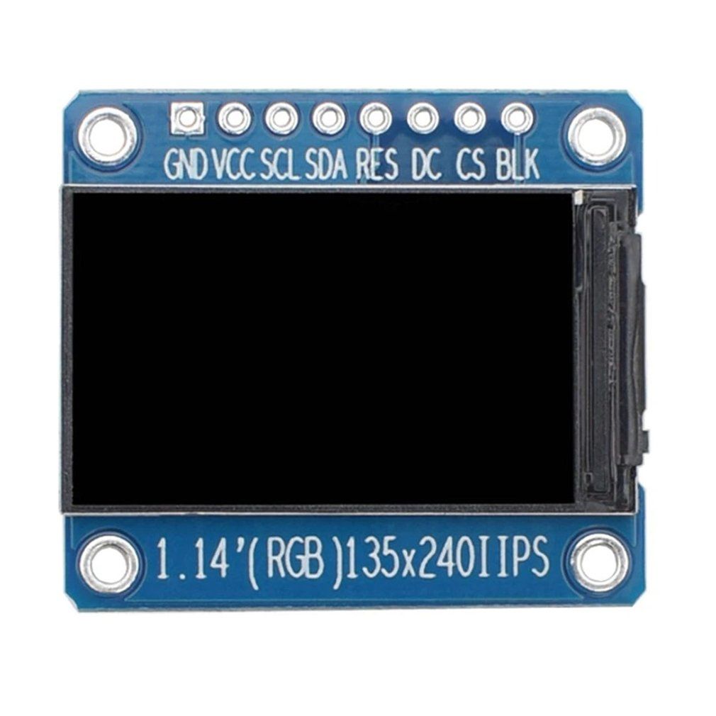 1.14 Inch TFT Display IPS LCD Display Module ST7789 135X240 SPI Full Color 8Pin  Definition Screen,PCB Backplane