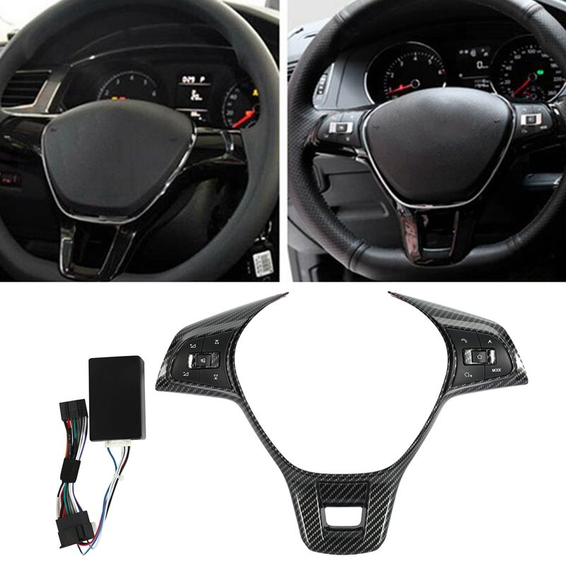 Car Multifunction Controller Switch Universal Car Steering Wheel Remote Wireless Control Button for Jetta Golf Passat