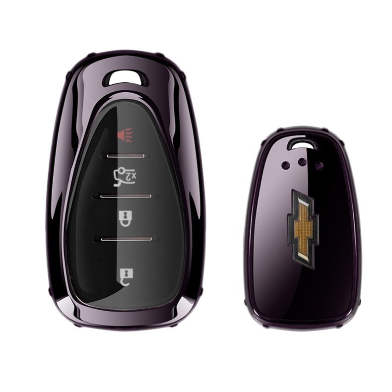 Soft TPU Car Smart Key Cover Shell Keychain Decoration Accessories For Chevrolet Equinox Trax Cruze Orlando Trailblazer