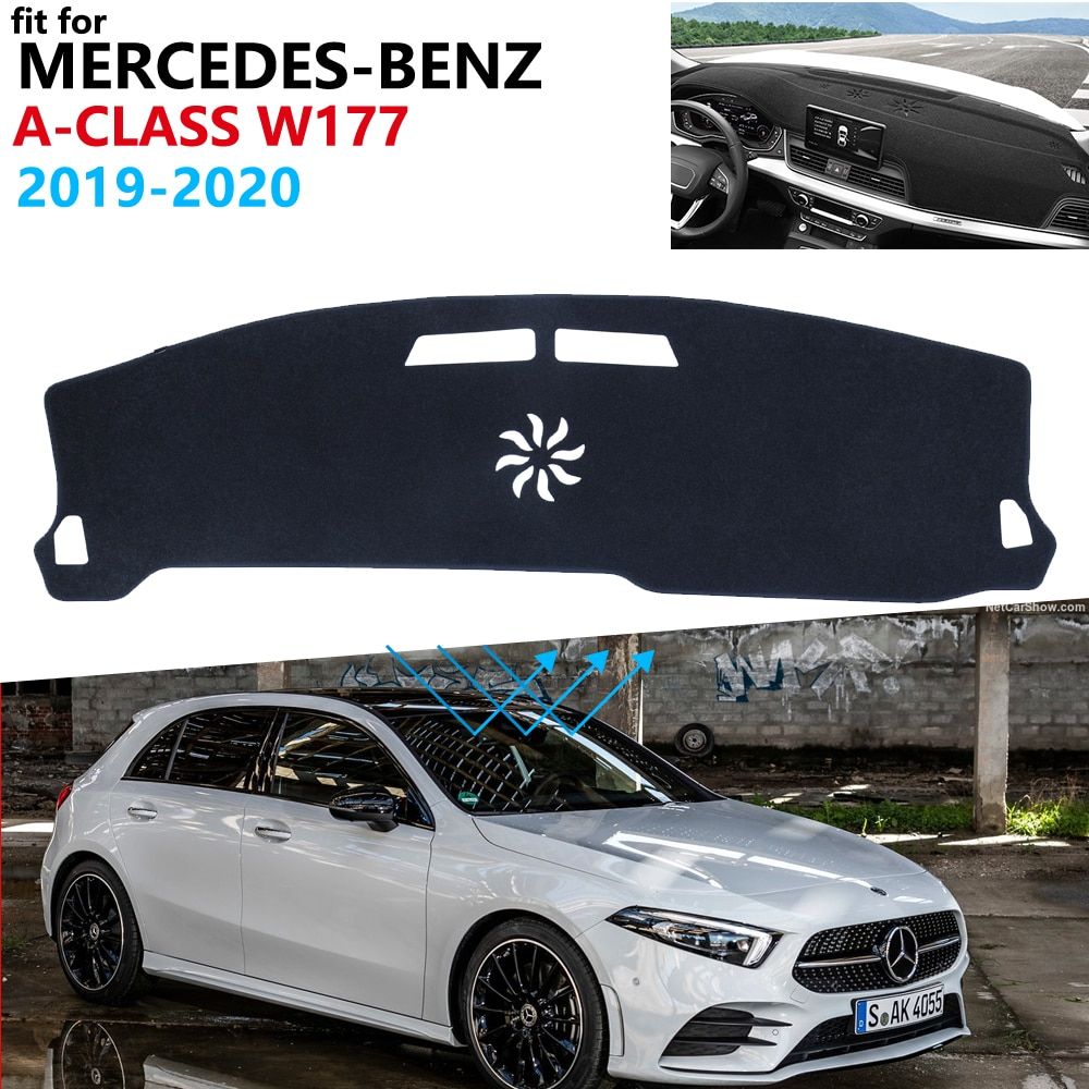 Dashboard Cover Protective Pad for Mercedes Benz A-Class W177 2019 2020 Car Accessories Carpet A-Klasse A160 A180 A200 A45