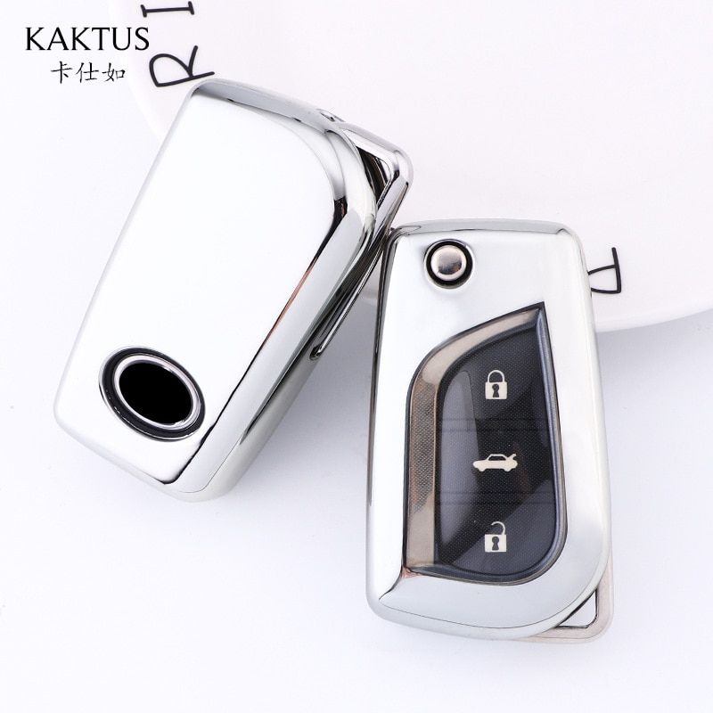 Colorful Car Key Case, Bags for Toyota Camry , Corolla Car Key Shell Set of TPU Soft Glue, All Inclusive