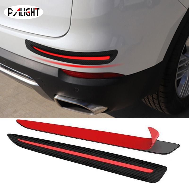 2Pcs Car Sticker Bumper Strips Anti Scratch Front/Rear Corner Guard Protection Decor