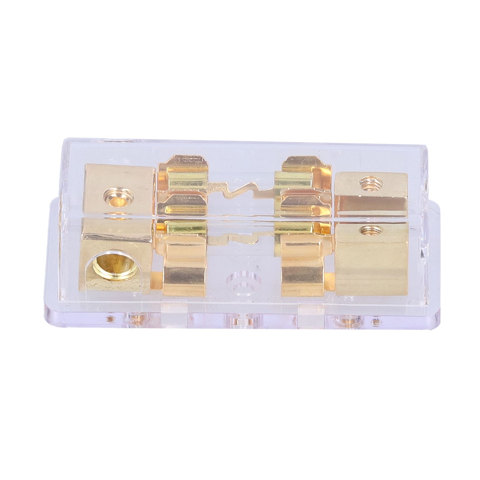 1x0GA In/2x4GA Out Power Distribution Block Fuse Holder Electrical For Car