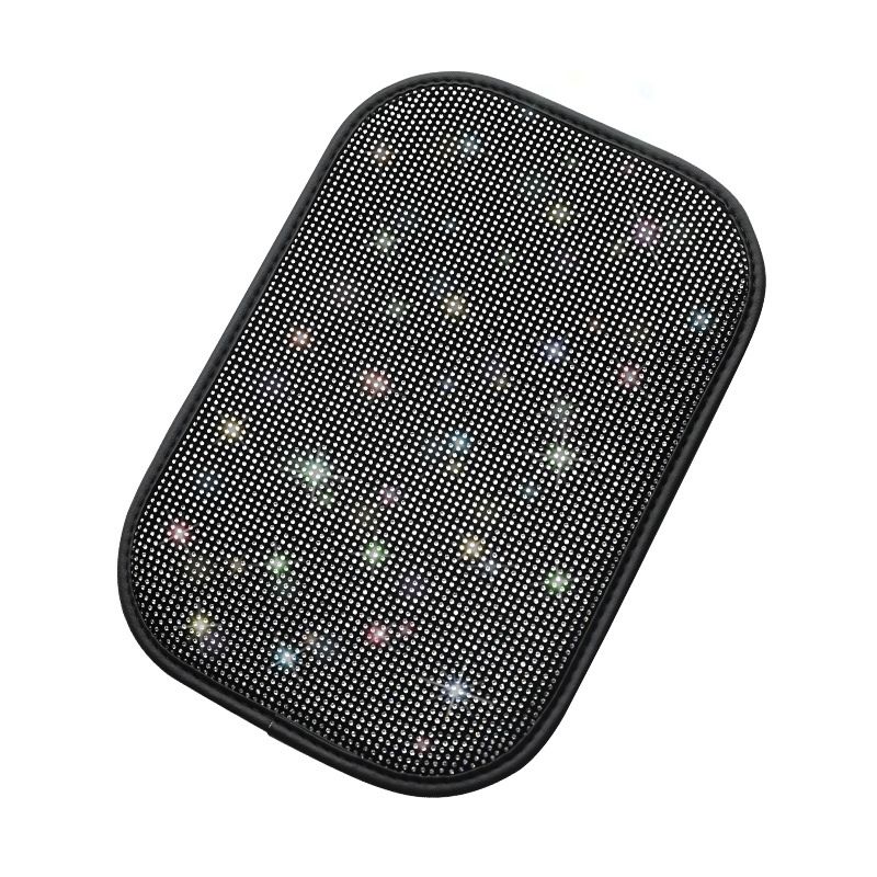 Car Diamond Armrest Box Cushion Personalized Car Decorations Dirt And Non-Slip