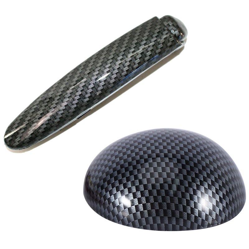 Hand Brake Cover, Car Auto Hand Parking Brake Sleeve for Honda Civic 2006-2011 & A/T Gear Shift Knob Head Grip Car Cover