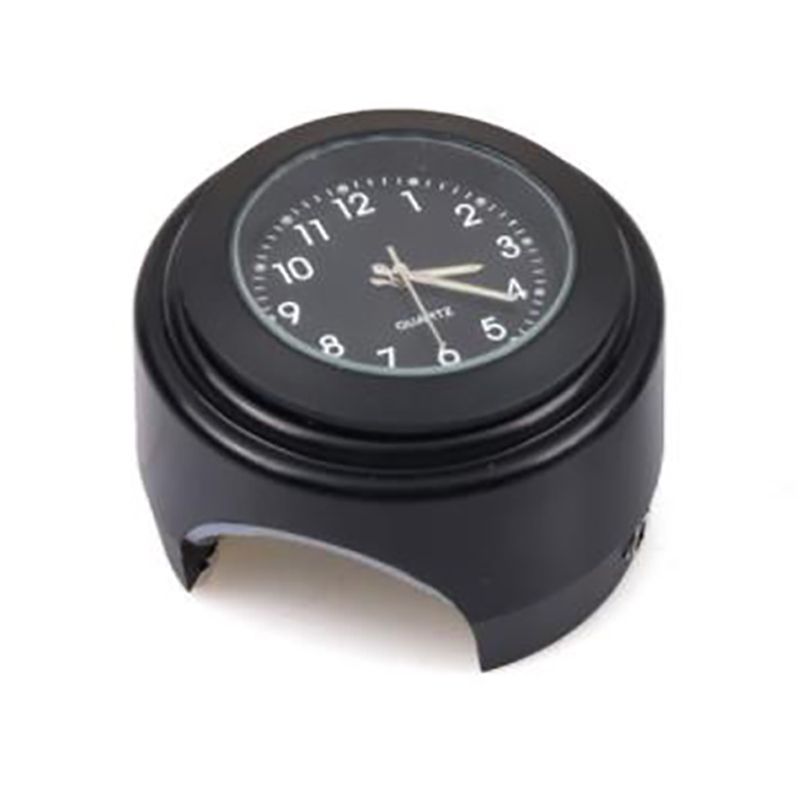 Motorcycle Quartz Clock 7/8Inch Waterproof Bike Handlebar Mount Watch Aluminum Luminous Clock Universal Accessories
