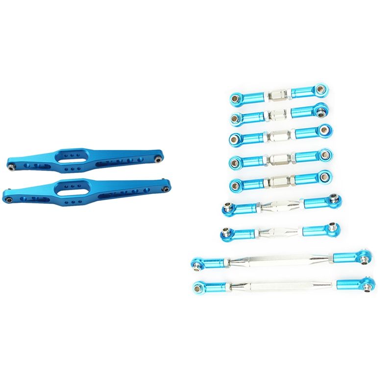 1set Drive Shaft Transmission for Fy-01/02/03/04/05 Wltoys Blue & 2Pcs 95mm Rear Suspension Arms Linkage for Fy01 Wltoys