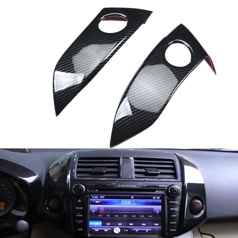 Car Dashboard Central Control Emergency Light Lamp Switch Panel Cover Trim Styling for Toyota RAV4 2009-2012