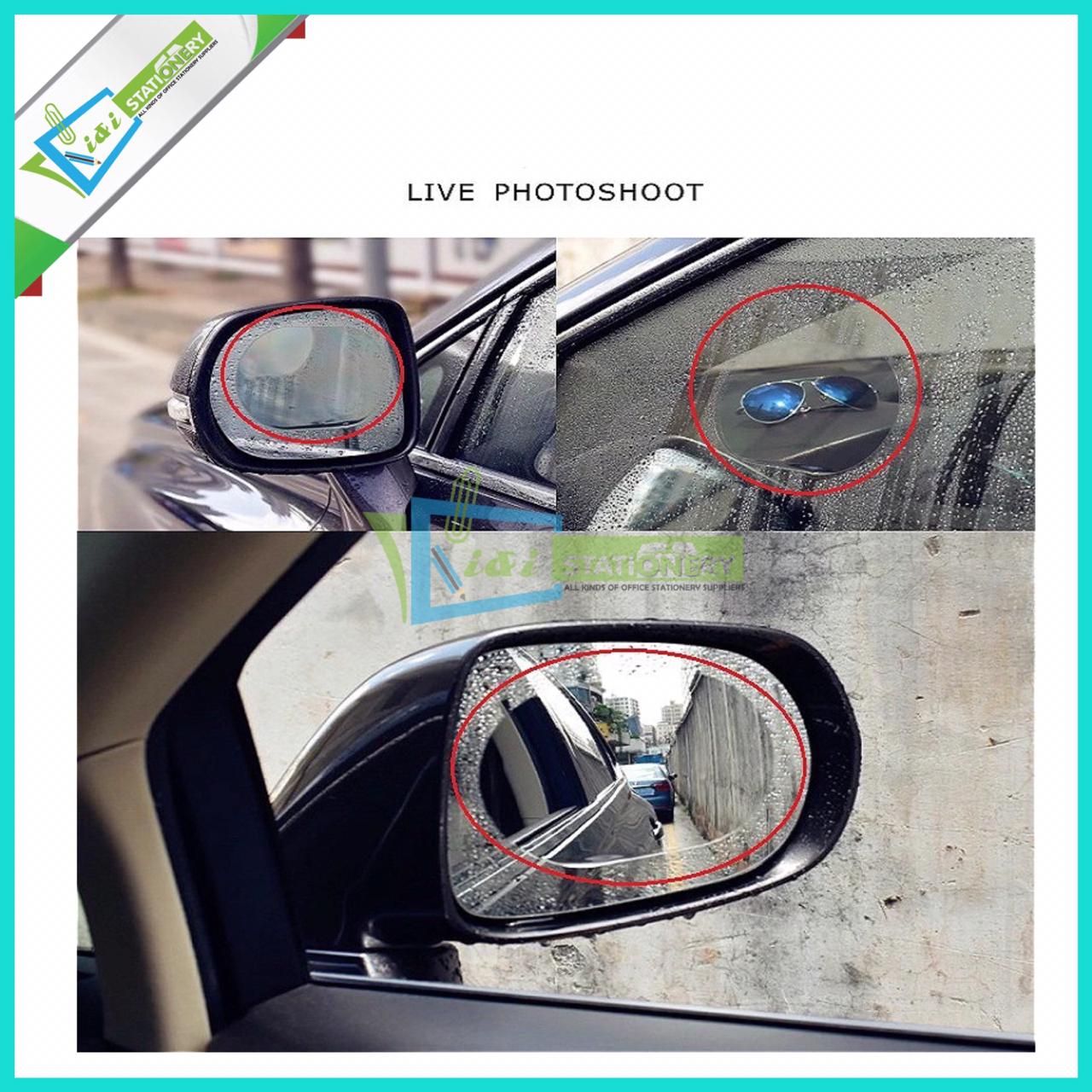 Car Rainproof Film Car Rearview Mirror protective Rain proof Anti fog  Waterproof Film Membrane Car Sticker Accessories-2pcs
