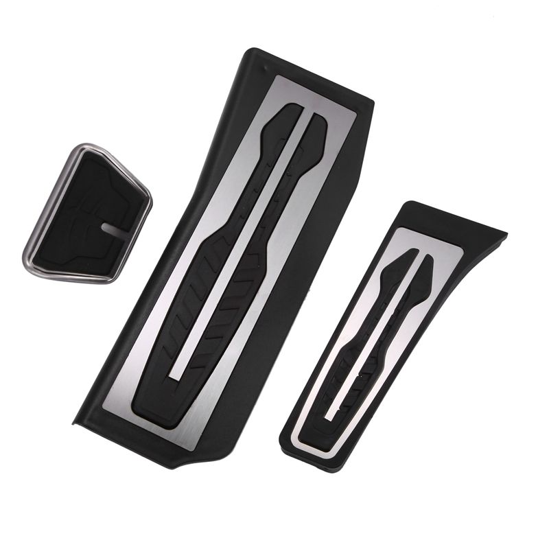 for BMW 5-Series G30 G31 2017 Stainless Steel Car Accelerator Pedal Brake Pedals Cover Rest Pedals