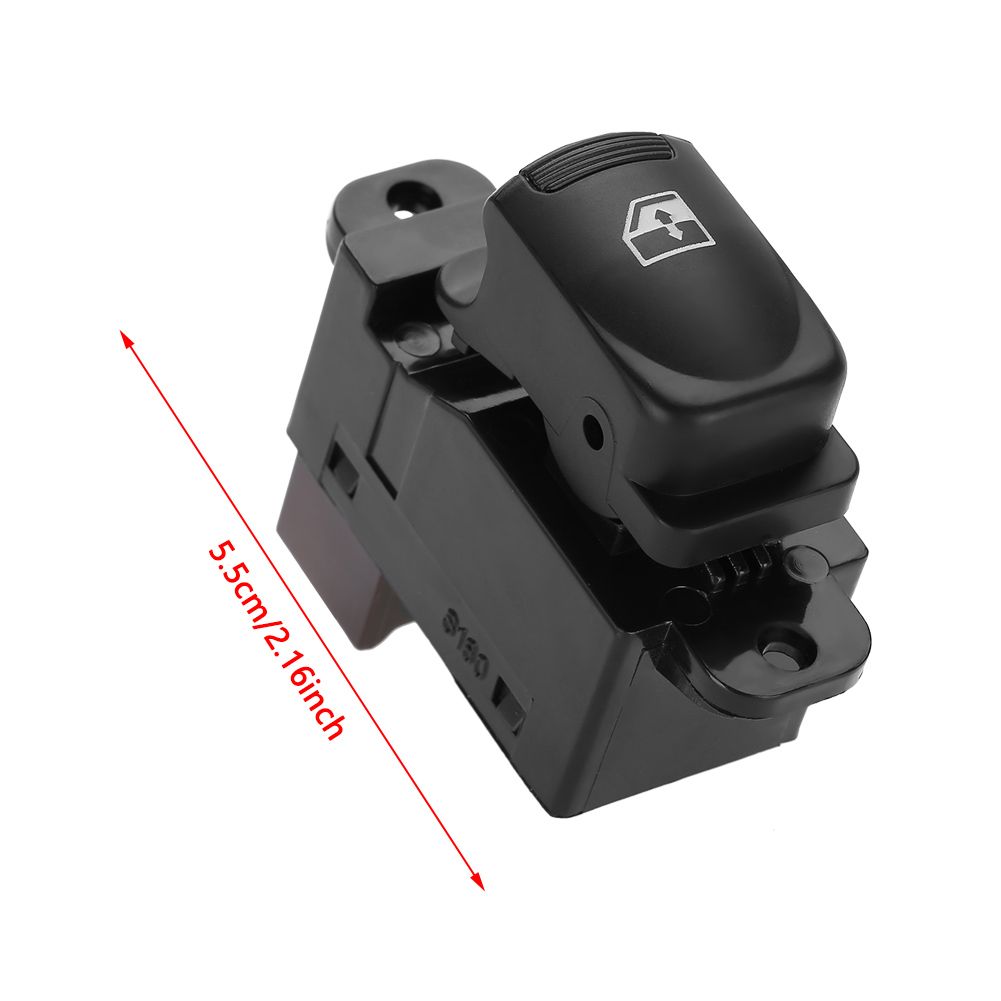 Window Lifter Button Smooth 5.6x6.7x2.5cm Single Black 93580-1E001 Power Control for Car