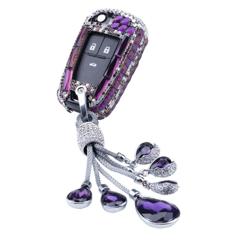 Colorful Diamond Car Key Shell Case Cover For Buick Chevrolet Cruze Opel Vauxhall J Corsa E Insignia Zafira C Mokka Encore