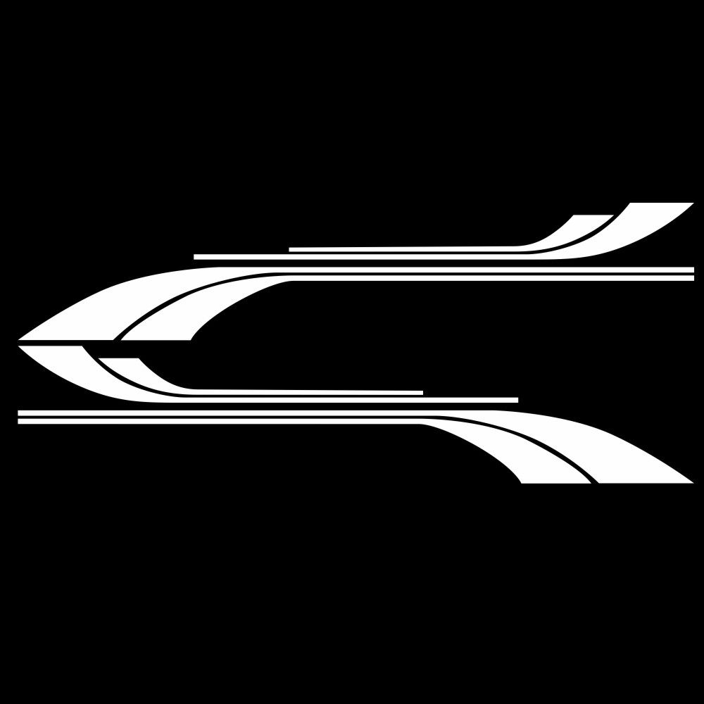 Car Auto Body Sticker Self-Adhesive Side Truck Graphics Decals Fitment for Camper Caravan RV Trailer