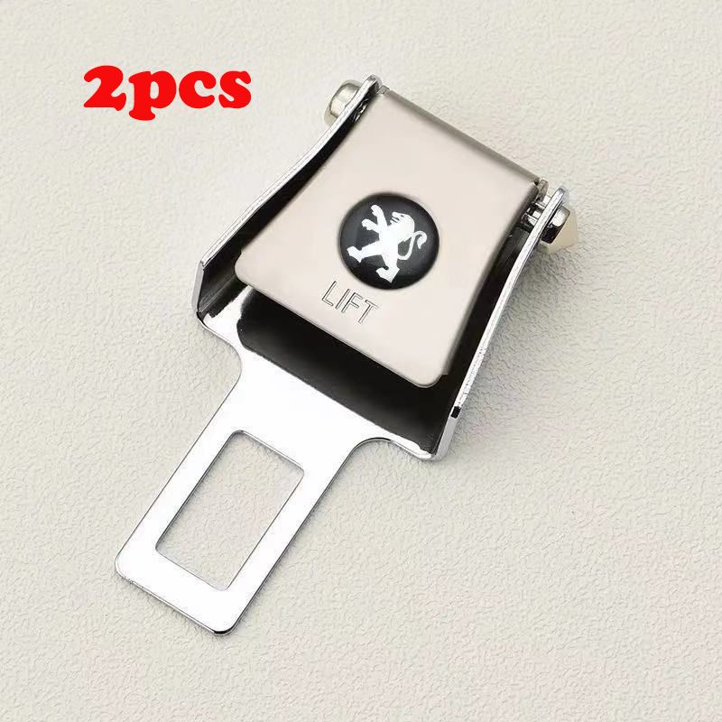 2 pieces For Peugeot 206 207 307 4008 Rcz 5008 Car Safety Seat Belt Clip Buckle Adjustable Extension Extende safety buckle