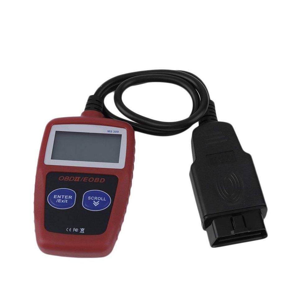 MS309 OBD2 Auto Car Diagnostic Tool Fault Code Scanner Reader Detector-red & black