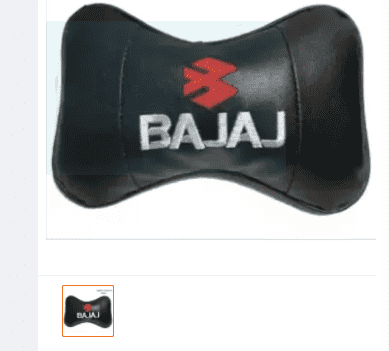 PVC Leather bike Pillow - BAJAJ