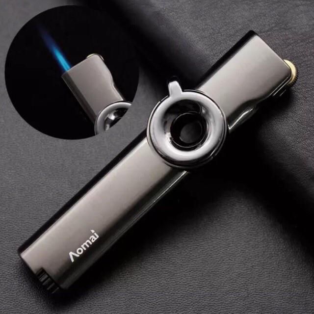 Torch Turbo Lighter Strip Windproof all Compact Jet Gas Metal Cigar Lighter 1300 C Butane