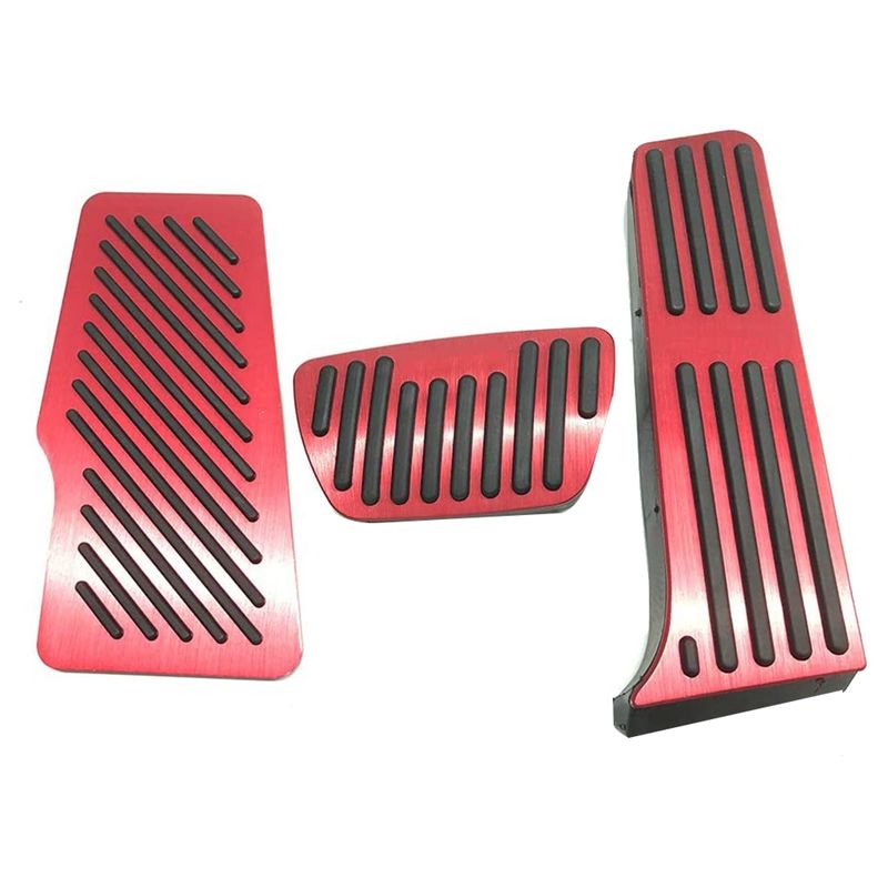 Anti-Slip No Drilling Rest Brake and Gas Accelerator Foot Pedal Pad Covers for Toyota RAV4/Avalon/Camry 2018-2021