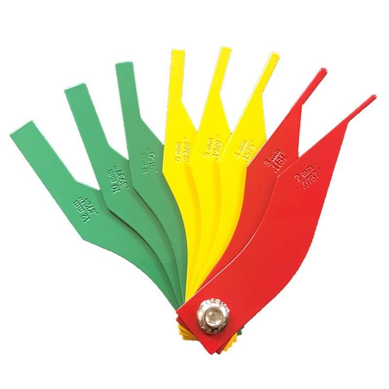 JKstore 1 Pc Universal Car Brake Pads Thickness Gauge 8 In 1 Plastic Brake Feeler Gauge Measure Pad-in Car Brake Pads