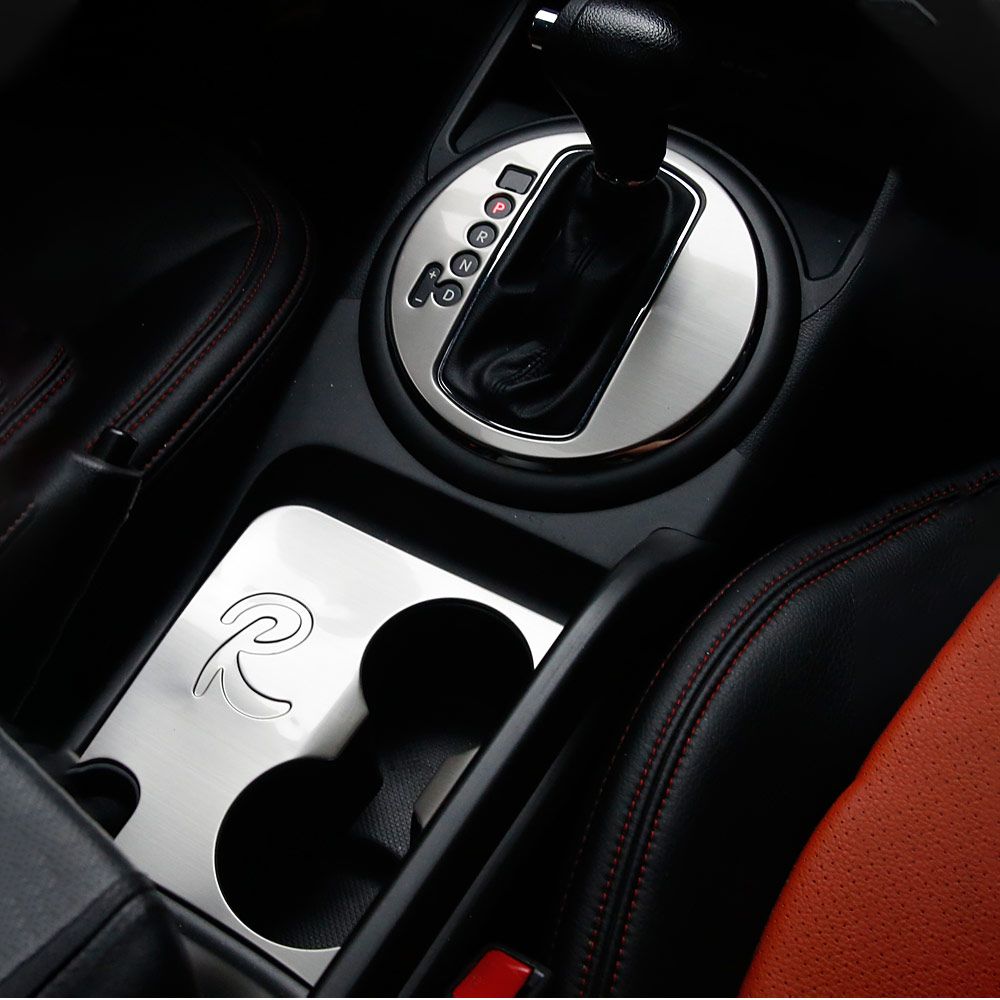 Car Accessories For KIA Sportage R 2011-2015 Car Interior Decorative Cover Water Cup Gear Shift Panel Stainless Steel