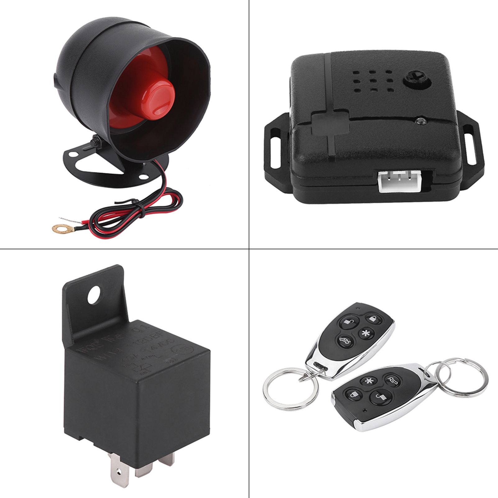 Universal Car Alarm Security Protection System Keyless Entry 2 Remote Control