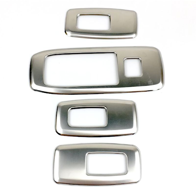Stainless Steel Car Door Window Lift Switch Panel Cover Trim Frame Decoration Accessories for Ford Ranger 2015-2019