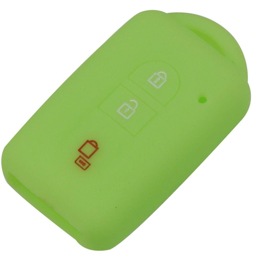 jingyuqin 10ps 3 Buttons Remote Car Key Silicone FOB Case Cover Shell Protect For Nissan Duke MICRA QASHQAI JUKE X-Trail NAVARA