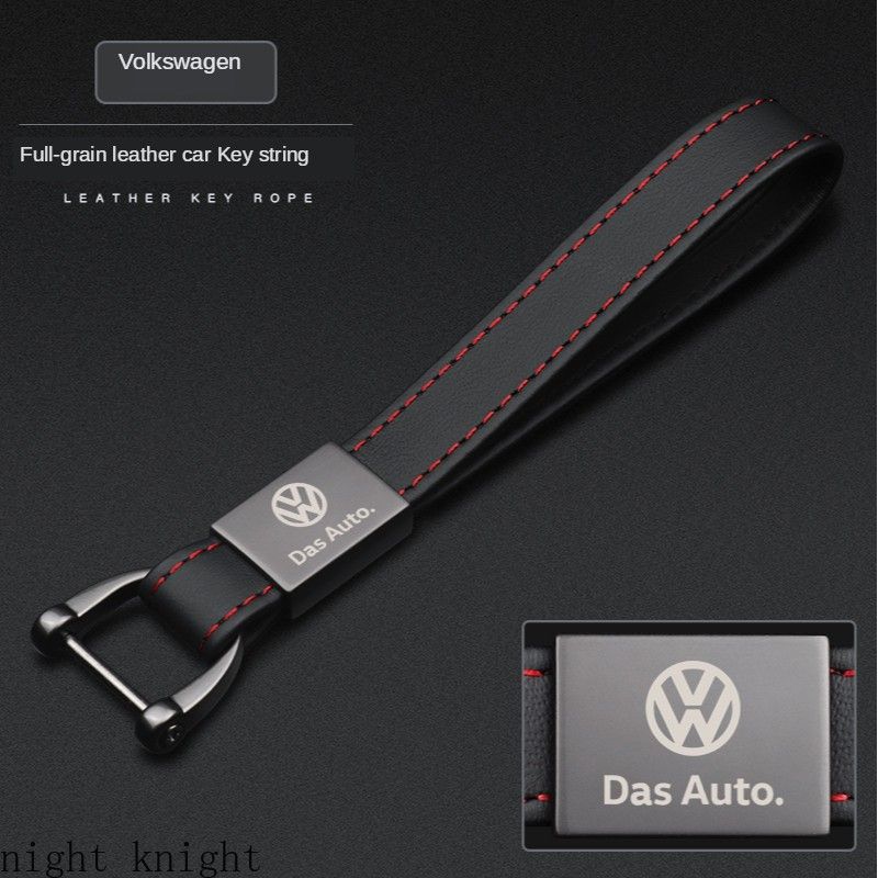 1Pieces For Volkswagen First Layer Cowhide Car Key Strap Suitable for Polo/Jetta/ Vento/ Beetle/Golf Mk6/Golf/Passat/Polo Sedan/CC/Scirocco/Mk7/Tiguan