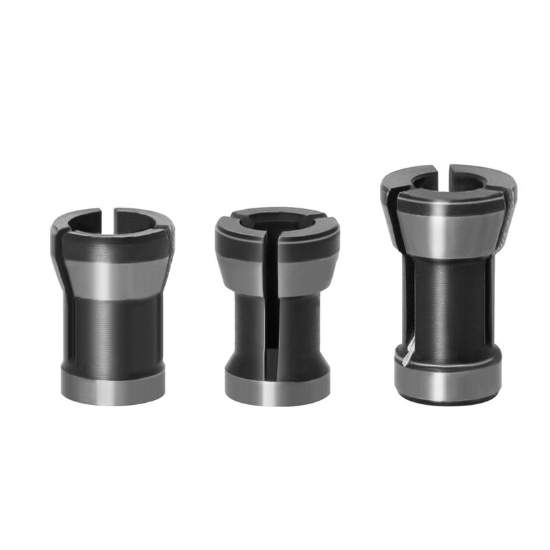 3PCS 6 / 8mm Chuck, 1/4(6.35mm) Chuck, Milling Adapter Chuck Conversion Tool Woodworking Milling Tool Engraving Head