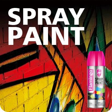 Flamingo Spray Paint - 450ml (Black)