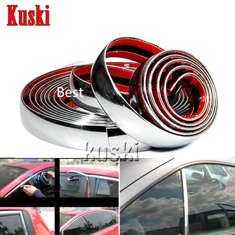 Car Chrome Decoration Sticker 6 8 10 15 20 22 25 30 mm For Toyota Corolla Avensis RAV4 Yaris Auris Hilux Prius Verso