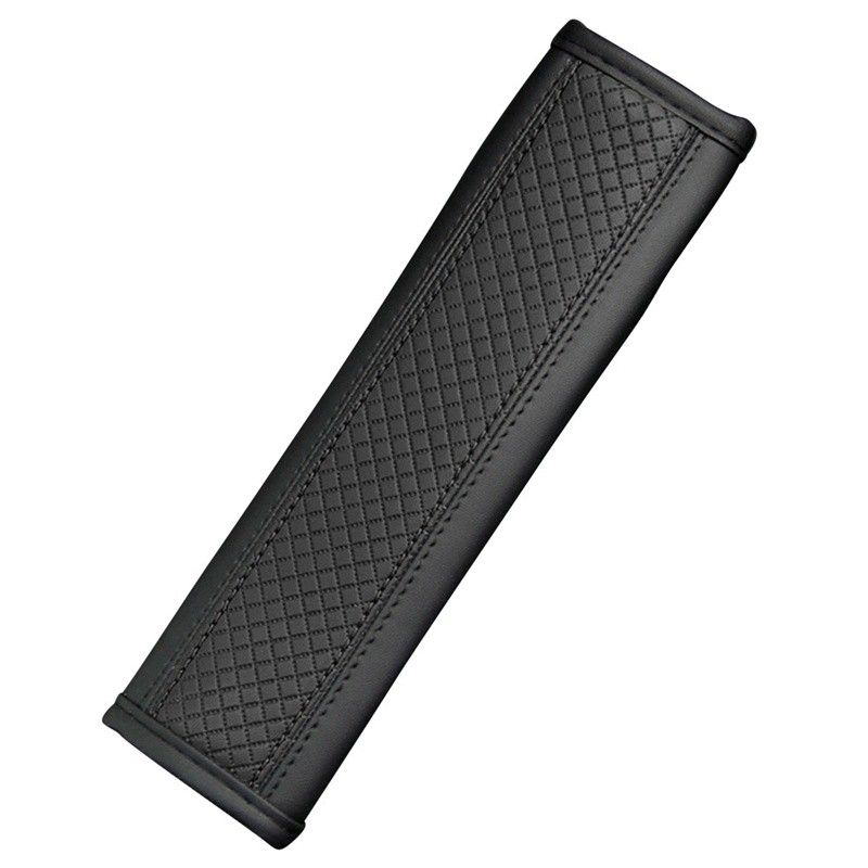 Car PU Leather Safety Belt Shoulder Cover Beige Shoulder Protector Breathable Protective Seat Belt Padding