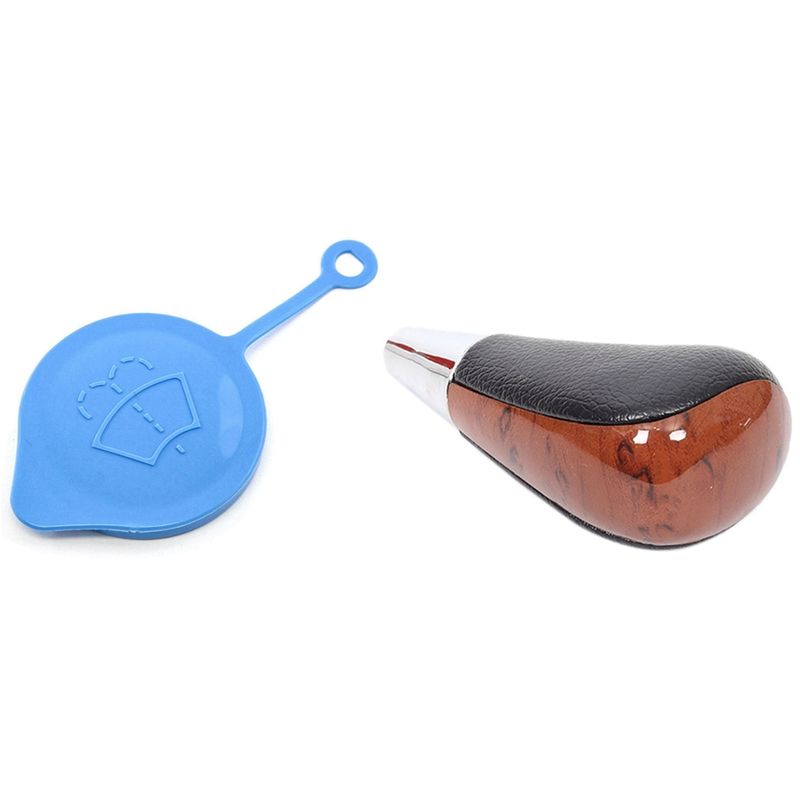 Windshield Washer Bottle Cap 38513SB0961 for Honda Many Models with Small Ring with Wood Grain Car Gear Shift Knob