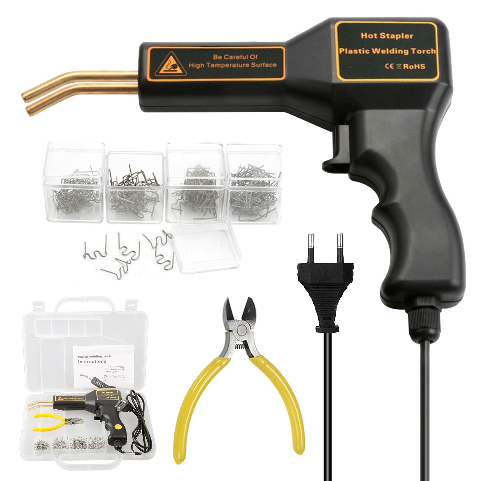 25W Hot Stapler Plastic Welding Machine Car Bumper Repair Kit Welding Repairing Machine Welder G-u-n Repair US Plug