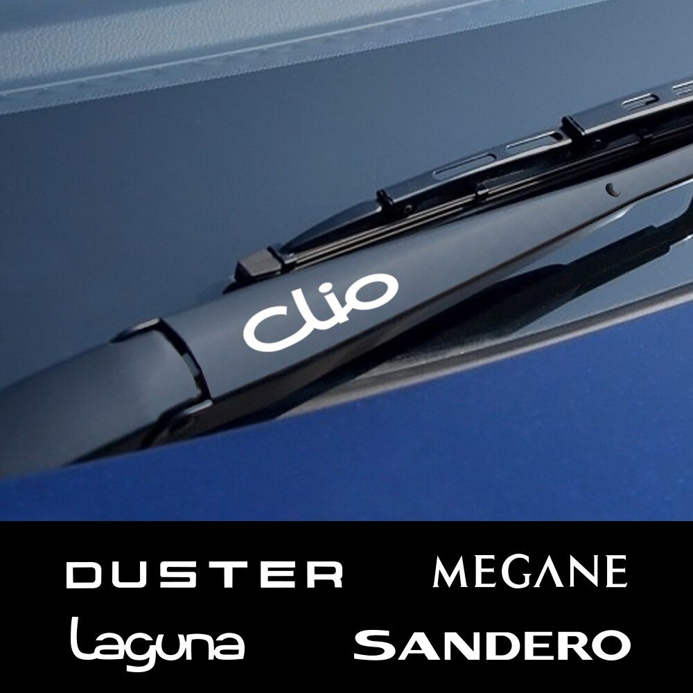4PCS Car Window Wiper Stickers For Renault Megane Scenic Dacia Duster Sandero Logan Clio Laguna Captur Fluence Koleos Zoe Kadjar
