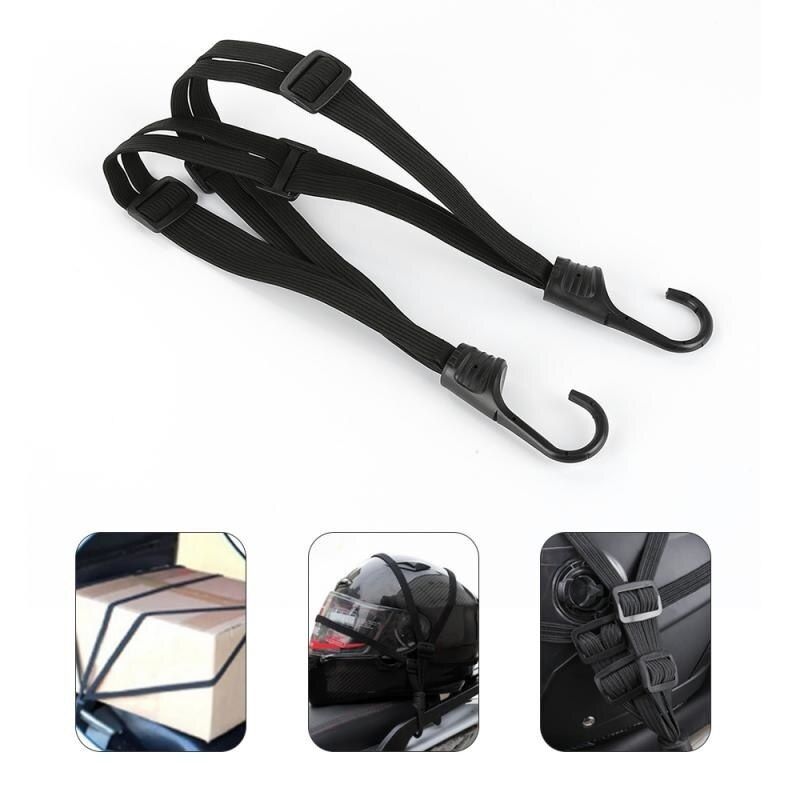 Motorcycle Helmet Net High Strength Elastic Luggage Rope With Hook For Motorcycle Bike