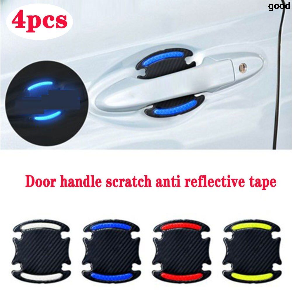 Car reflective sticker door handle door bowl Protection for vw gol ford passat b6 fiat stilo jeep compass 2018 peugeot 208 ix35