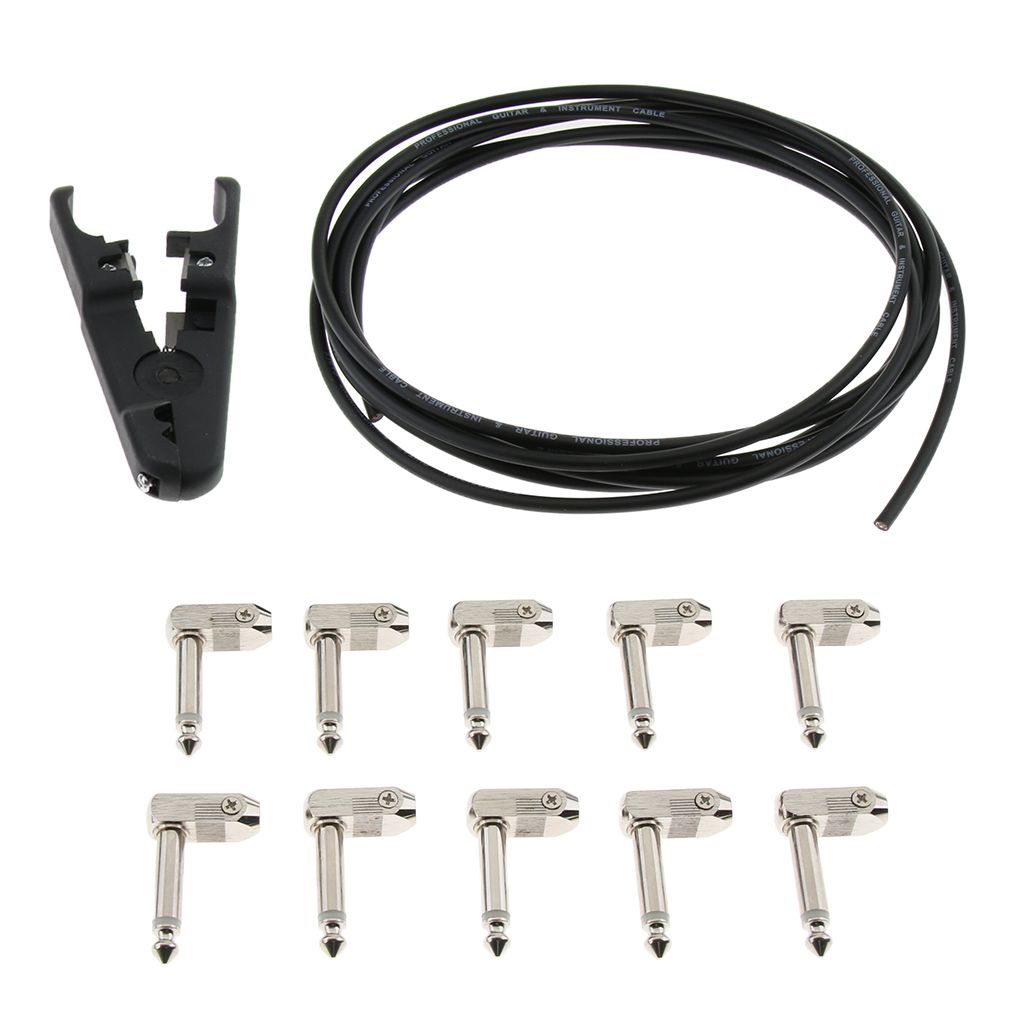 DIY Pedalboard Kit of No-solder Effects Patch Cables for Guitar Bass