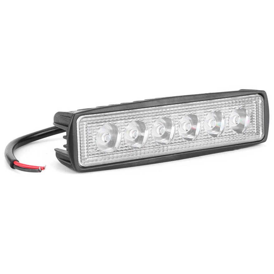 Work Light 6LED 18W Super Bright Car Driving Spot Lamp Flood Beam for SUV Motorcycle Boat