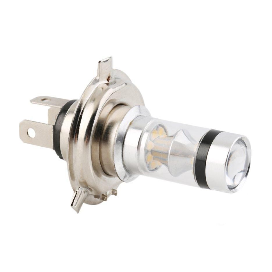 H4 100W 12-24V  Auto Car Fog Light  20 SMD LED 6000k Signal Reverse Warning Light Safety Driving Head Light Bulb
